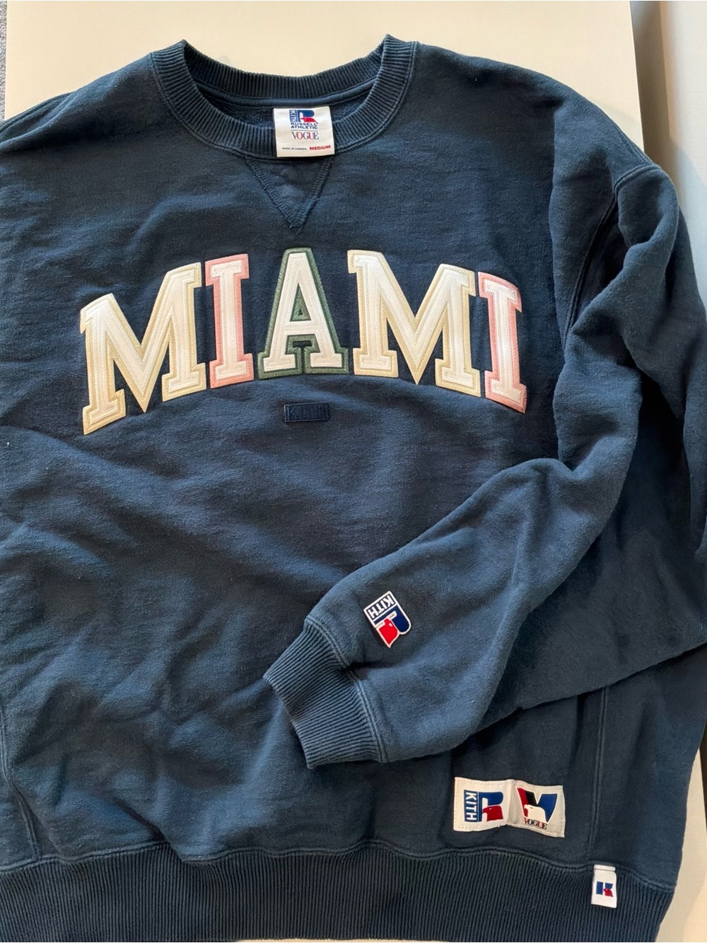 Kith x Russell Athletics x Vogue Navy Crewneck